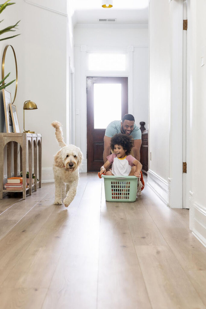 Scratchless Vinyl Flooring White